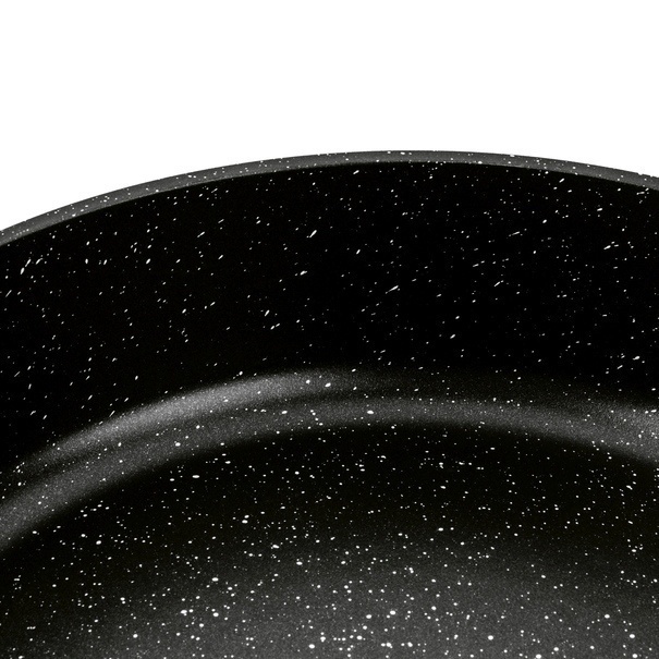 Patelnia na indukcję głęboka kr&oacute;tkie uchwyty Konighoffer Pollo Black 28 x 7 cm