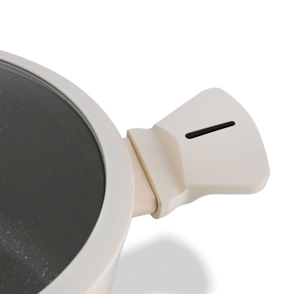 Patelnia na indukcję non-stick kr&oacute;tkie uchwyty z pokrywką Starke Pro Brule 28 cm