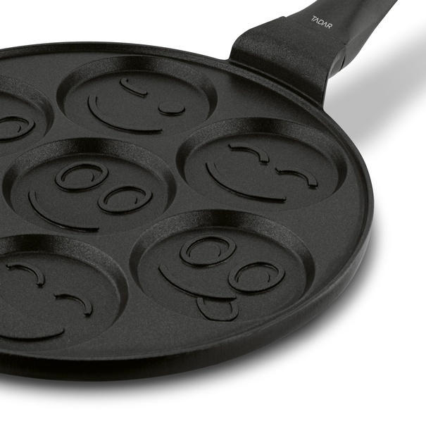 Patelnia non-stick do pancakes i plack&oacute;w Tadar Emotki 26,5 cm indukcja