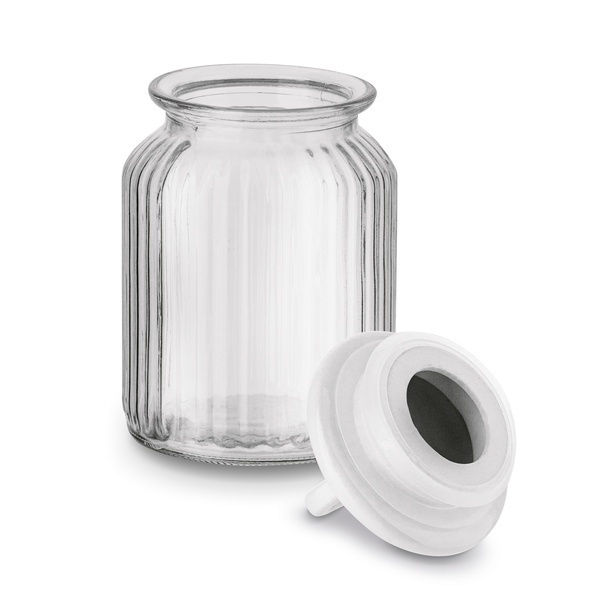 Słoik ozdobny z pokrywką ceramiczną Tadar Serce 1000 ml okrągły