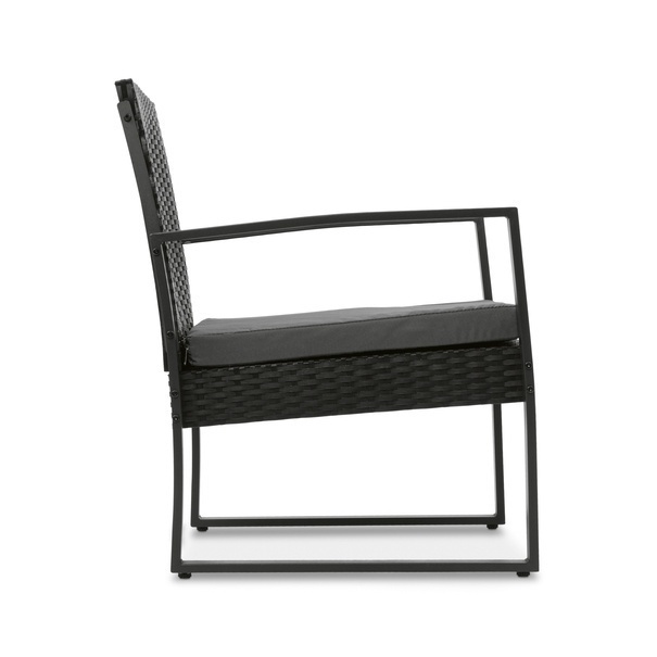 Stolik ze szklanym blatem i 2 fotele ogrodowe Tadar Madera