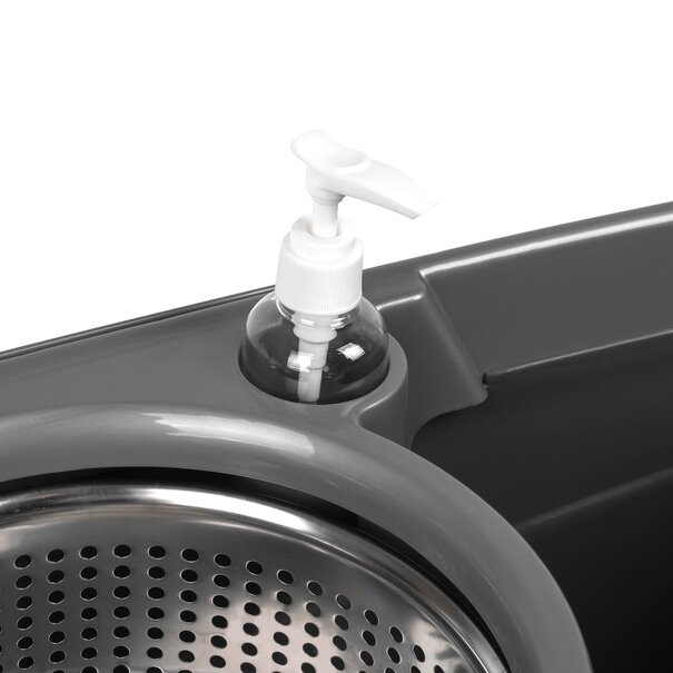 Wiadro plastikowe z pedałem i mop obrotowy KonigHOFFER Clean It +zapas