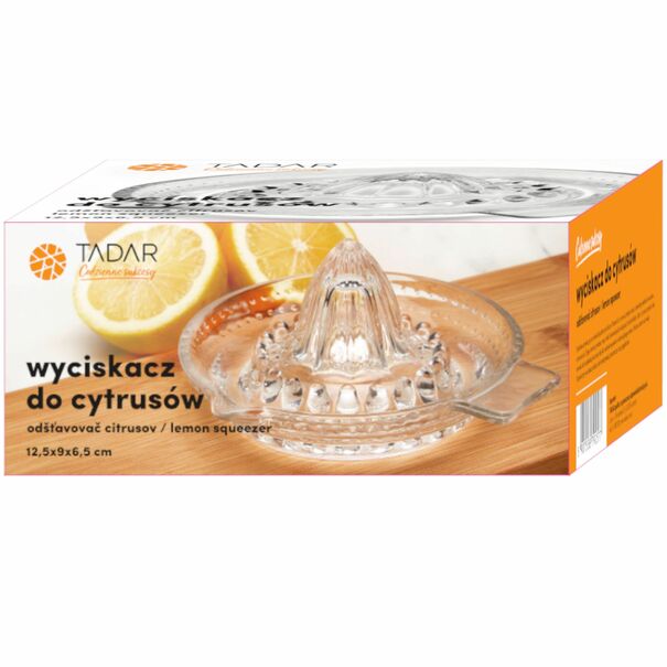 Wyciskacz do cytrus&oacute;w Tadar 12,5 x 9 x 6,5 cm szklany