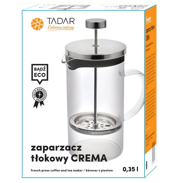 Zaparzacz tłokowy do kawy i herbaty Tadar Crema 0,35 l