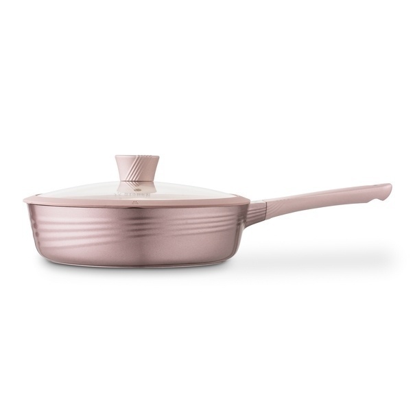 Zestaw garnk&oacute;w ceramicznych na indukcję Starke Pro Naturale Rose Gold 10 element&oacute;w
