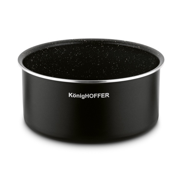 Zestaw garnk&oacute;w z odpinaną rączką Konighoffer Spinel Black 4 elementy bez indukcji