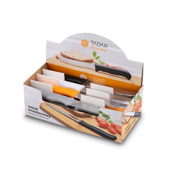Zestaw noży kuchennych śniadaniowych Tadar Display 36 sztuk mix kolor&oacute;w