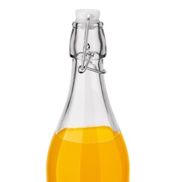Butelka szklana z klipsem Tadar 500 ml okrągła