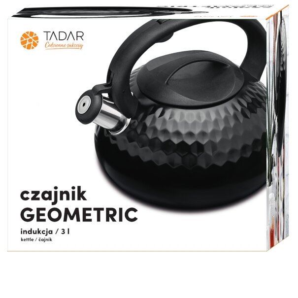 Czajnik na indukcję Tadar Geometric 3 l czarny