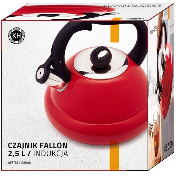 Czajnik nierdzewny Konighoffer Fallon 2,5 l czerwony