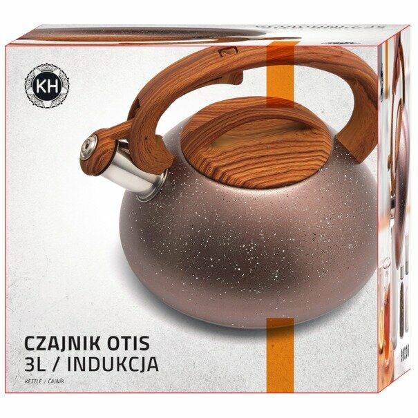 Czajnik ze stali nierdzewnej KonigHOFFER Otis 3 l metallic indukcja