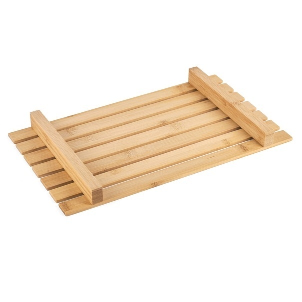 Deska bambusowa do krojenia pieczywa z tacą 2w1 Tadar 38 x 23 cm