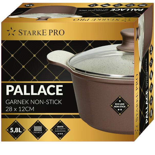 Garnek aluminiowy z pokrywką Starke Pro Pallace 28 cm