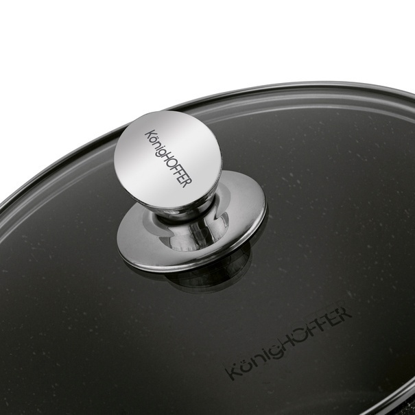 Garnek na indukcję wysoki Konighoffer Pollo 6 l i 2 nakładki
