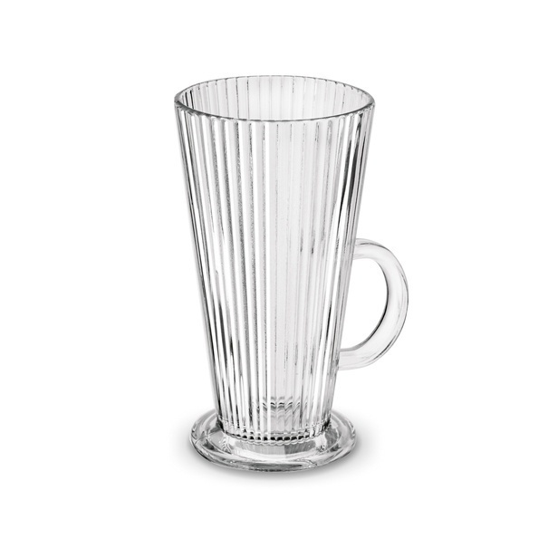 Komplet 6 szklanek do kawy Tadar Latte Anastazja 300 ml i 6 łyżeczek koktajlowych