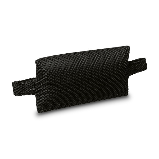 Leżak ogrodowy plażowy grawitacyjny Tadar Black 63 x 160 x 80 cm