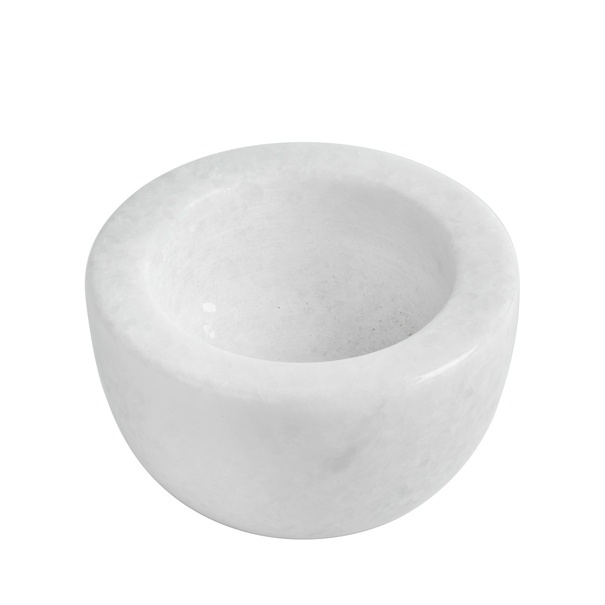 Moździerz kuchenny Tadar 10 x 6 cm marmurowy biały
