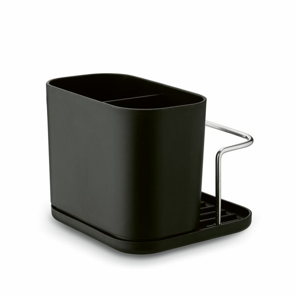 Ociekacz na sztućce z podstawką Tadar Clean 13,5 x 12 x 10,8 cm czarny