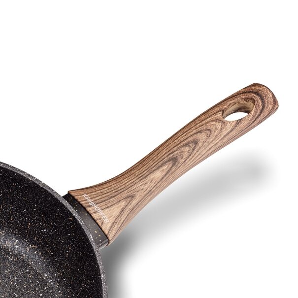Patelnia granitowa głęboka KonigHOFFER Pescado z pokrywką 28 cm