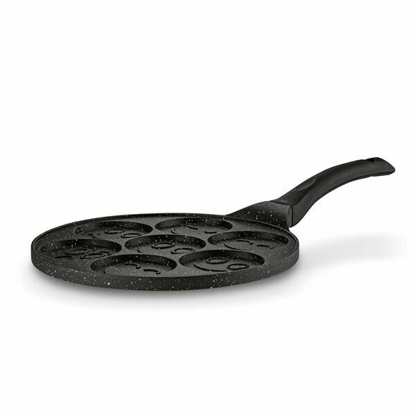 Patelnia marmurowa do pancakes i plack&oacute;w Tadar Marble Buźki 26 cm indukcja