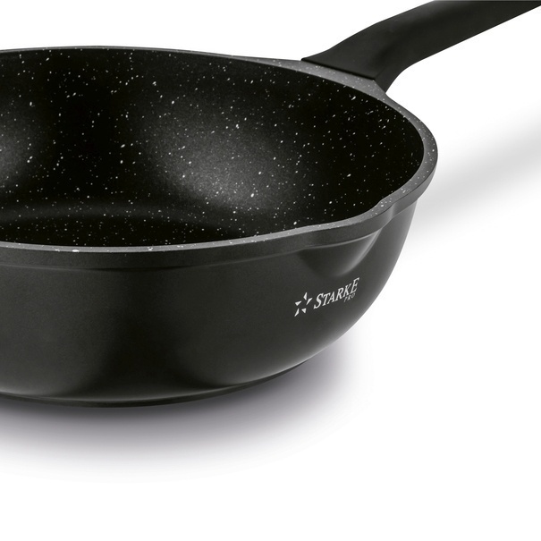 Patelnia WOK na indukcję z pokrywką Starke Pro Yasai 30 cm
