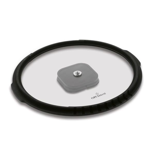 Pokrywka do garnk&oacute;w i patelni z silikonowym rantem Starke Pro 24 cm funkcja odcedzania