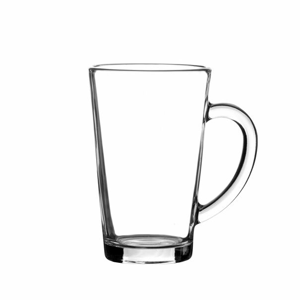 Szklanki do kawy Tadar Latte Macchiato 320 ml 12 sztuk i spieniacz do mleka