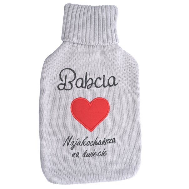 Termofor gumowy i pokrowiec Tadar Babcia 1,5 l 33 x 18,5 cm