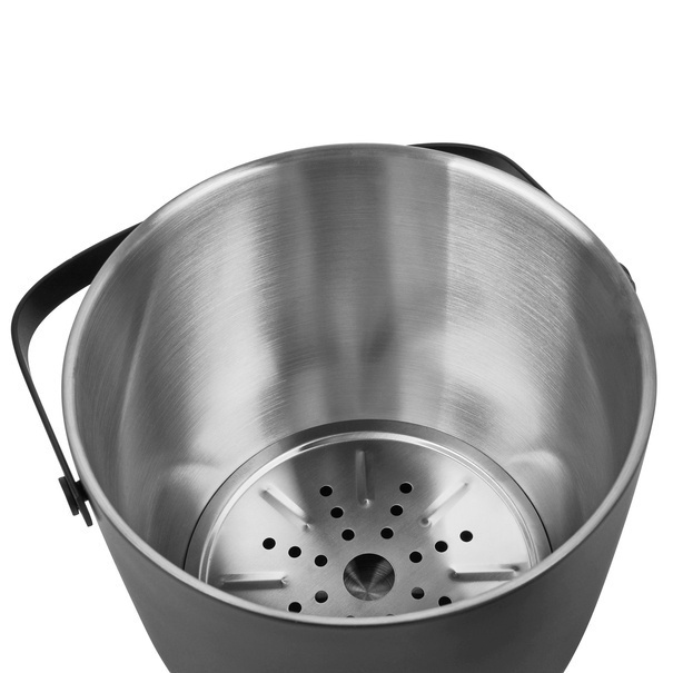 Wiaderko do lodu ze szczypcami Konighoffer Oris 2,8 l czarne