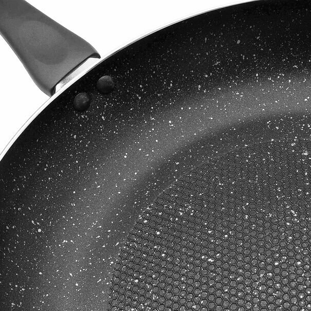 Zestaw 2 patelni non-stick Tadar Marmara 24 cm 28 cm i pokrywek Tadar 25 cm 29 cm