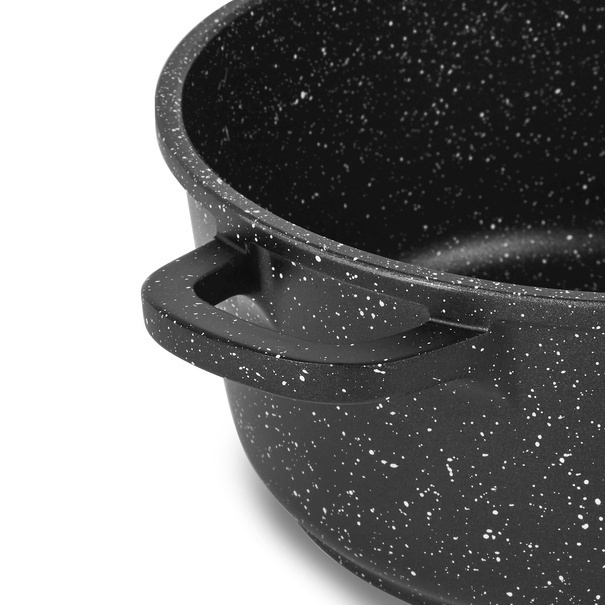 Zestaw garnk&oacute;w marmurowych Konighoffer Pollo 10 element&oacute;w i 2 nakładki