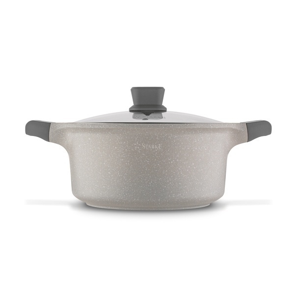 Zestaw garnk&oacute;w na indukcję Starke Pro Stoneware Marble 10 element&oacute;w