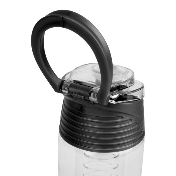 Butelka z wkładem na owoce i l&oacute;d plastikowa Tadar 700 ml czarna