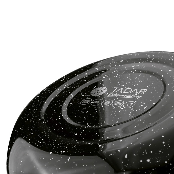 Czajnik nierdzewny Tadar Vita 2,5 l czarny marble