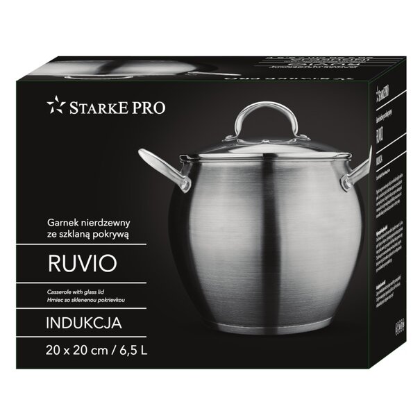 Garnek ze stali nierdzewnej Starke Pro Ruvio 6,5 l