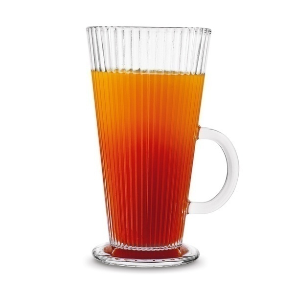 Komplet 6 szklanek do kawy Tadar Latte Anastazja 300 ml i 6 łyżeczek koktajlowych