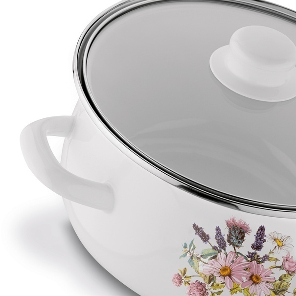 Komplet garnk&oacute;w emaliowanych Tadar Herbal 8 element&oacute;w