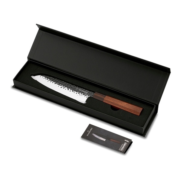 N&oacute;ż Santoku ręcznie robiony z twardej stali Starke Pro Toshiro 18 cm