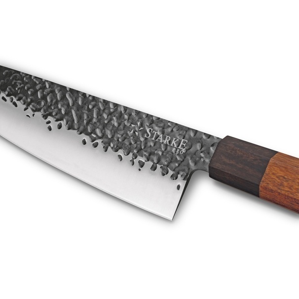N&oacute;ż szefa kuchni ręcznie robiony z twardej stali Starke Pro Toshiro 20 cm