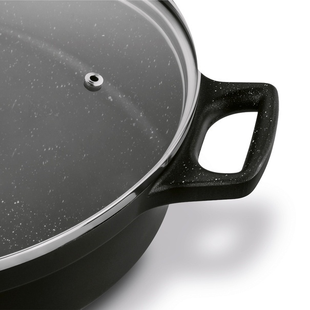 Patelnia aluminiowa na indukcję kr&oacute;tkie uchwyty Konighoffer Vitello 28 cm