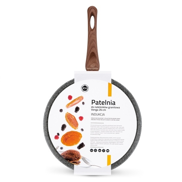 Patelnia do naleśnik&oacute;w granitowa Konighoffer Venga 26 cm