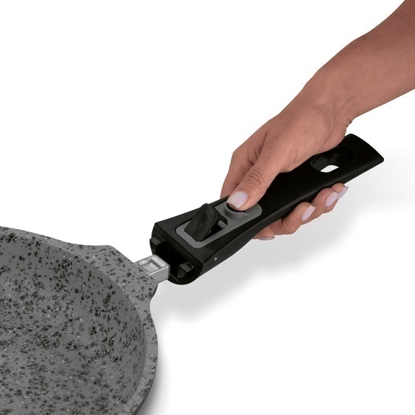 Patelnia granitowa z odpinaną rączką Konighoffer Roche 28 cm