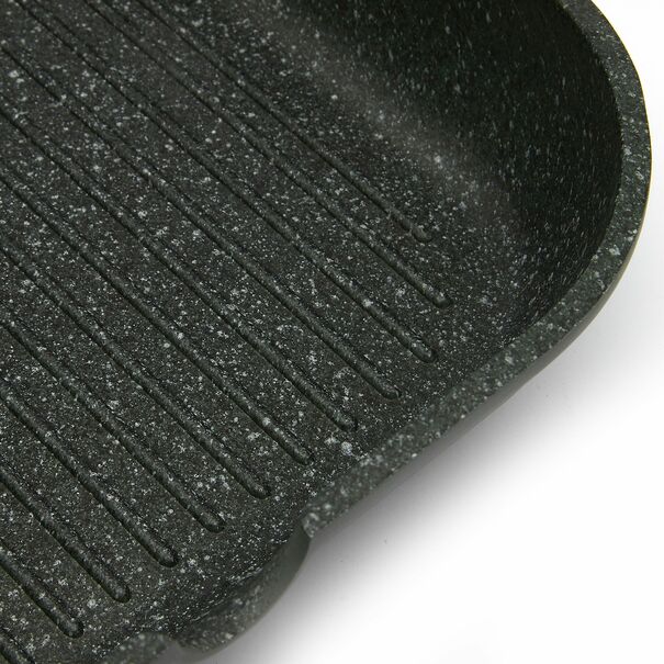 Patelnia grillowa marmurowa na indukcję Starke Pro Viridi 28 cm