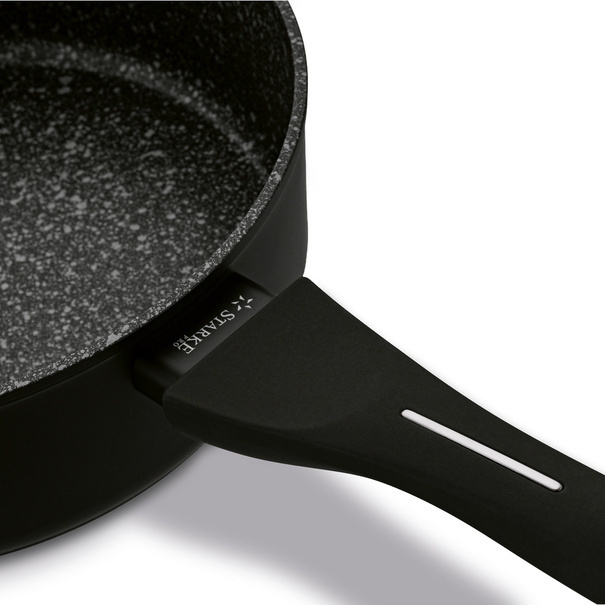 Patelnia indukcyjna głęboka non-stick z pokrywką Starke Pro Sesar 24 cm