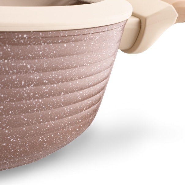 Patelnia indukcyjna kr&oacute;tkie uchwyty z pokrywką Starke Pro Coretto 28 cm