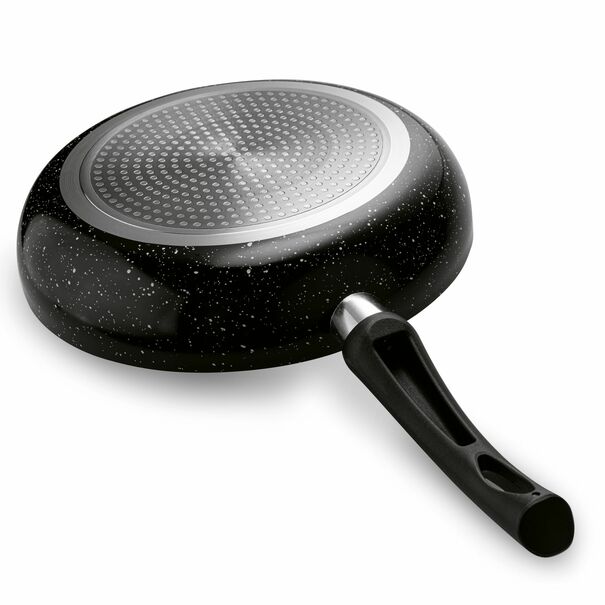 Patelnia marmurkowa non-stick z pokrywką głęboka Tadar Marmara 28 cm