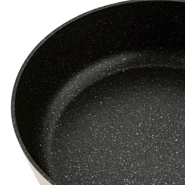 Patelnia na indukcję non-stick kr&oacute;tkie uchwyty z pokrywką Starke Pro Brule 28 cm