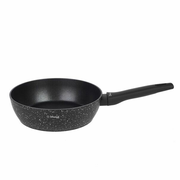 Patelnia na indukcję non-stick z pokrywką Starke Pro Sirius 24 cm głęboka
