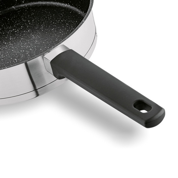 Patelnia nierdzewna non-stick z pokrywką Starke Pro Rigor 24 cm