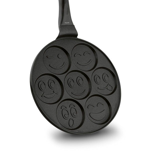 Patelnia non-stick do pancakes i plack&oacute;w Tadar Emotki 26,5 cm indukcja
